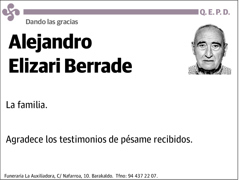 Alejandro Elizari Berrade