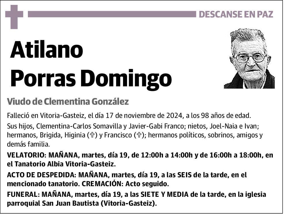 Atilano Porras Domingo