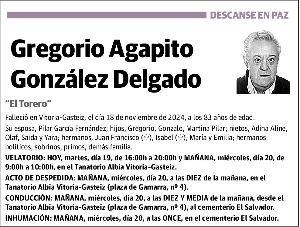 Gregorio Agapito González Delgado