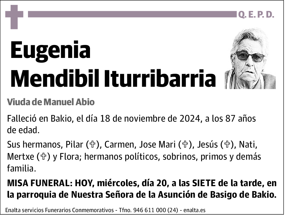 Eugenia Mendibil Iturribarria