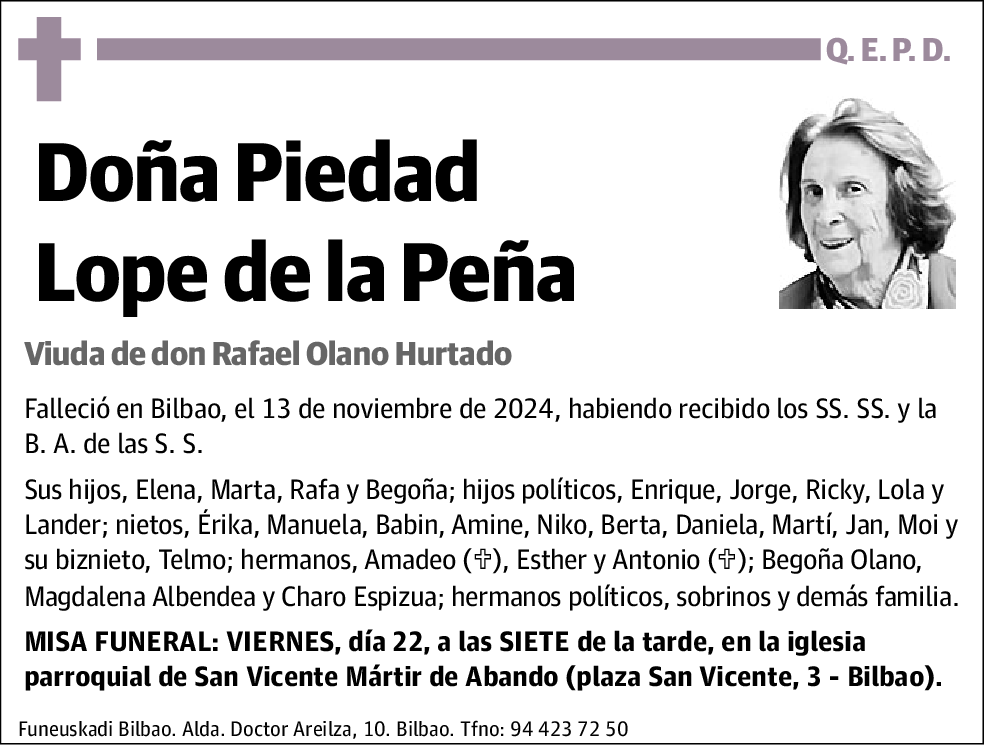 Piedad Lope de la Peña