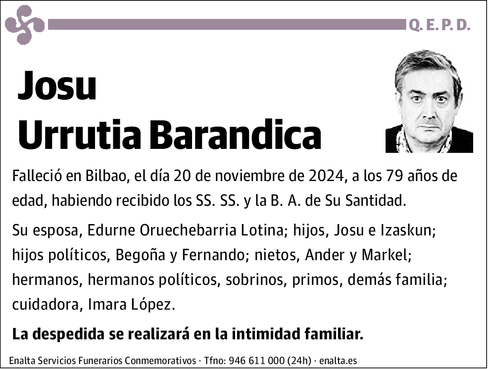 Josu Urrutia Barandica