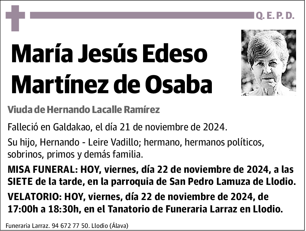 María Jesús Edeso Martínez de Osaba