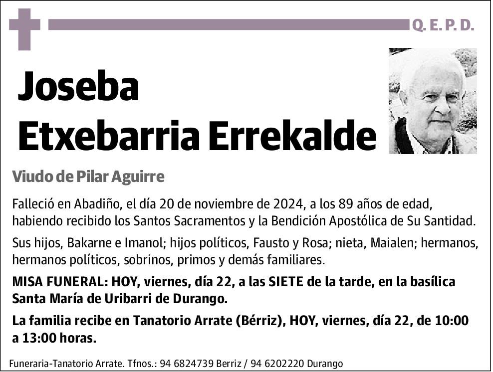 Joseba Etxebarria Errekalde