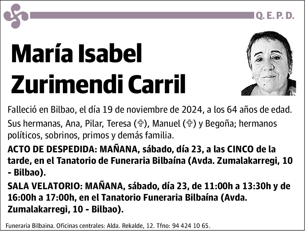 María Isabel Zurimendi Carril