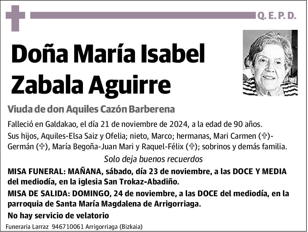 María Isabel Zabala Aguirre