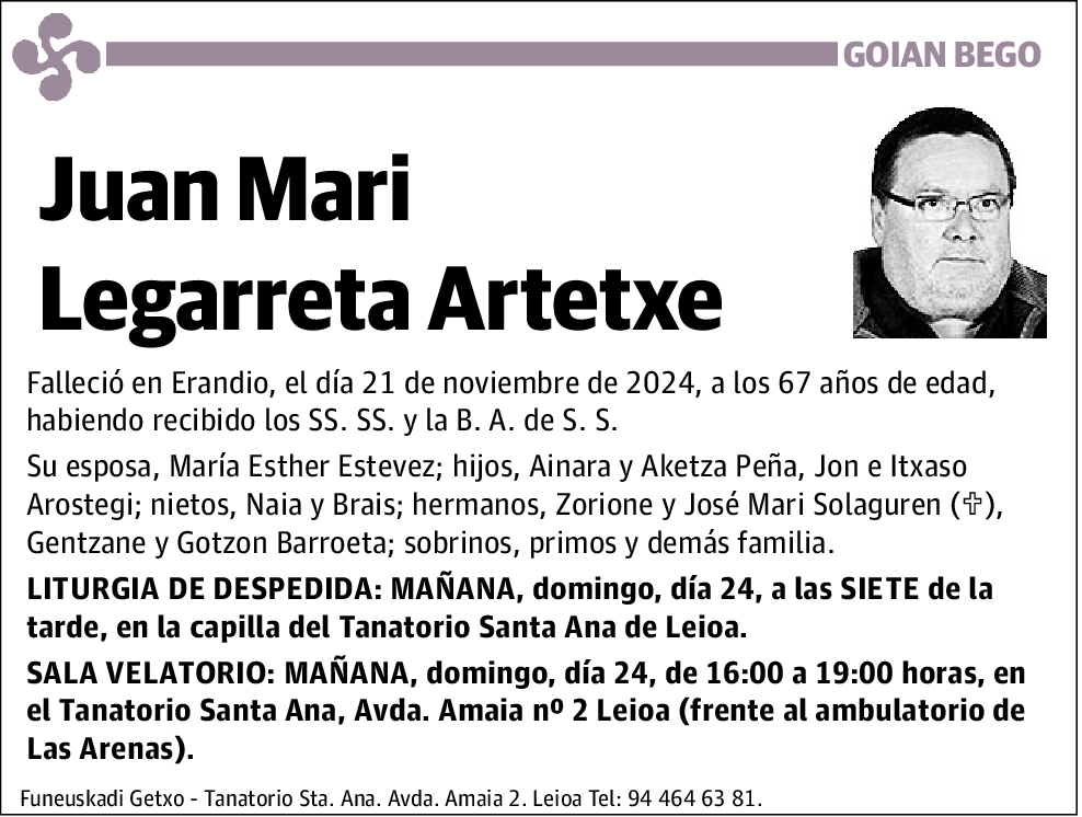 Juan Mari Legarreta Artetxe