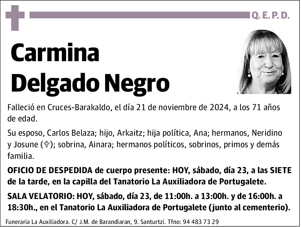 Carmina Delgado Negro