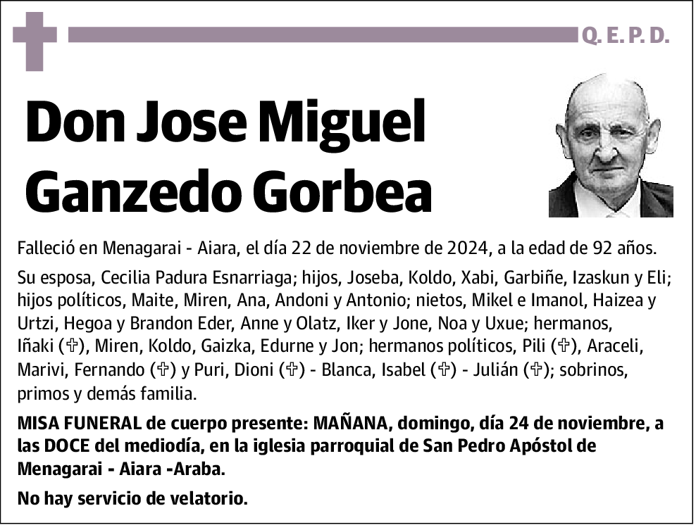 Jose Miguel Ganzedo Gorbea