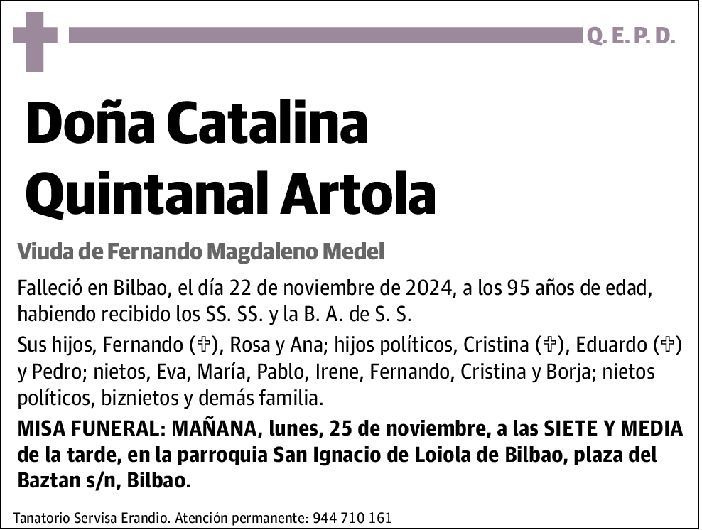 Catalina Quintanal Artola