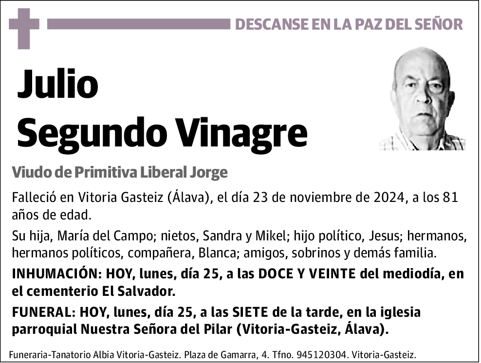 Julio Segundo Vinagre