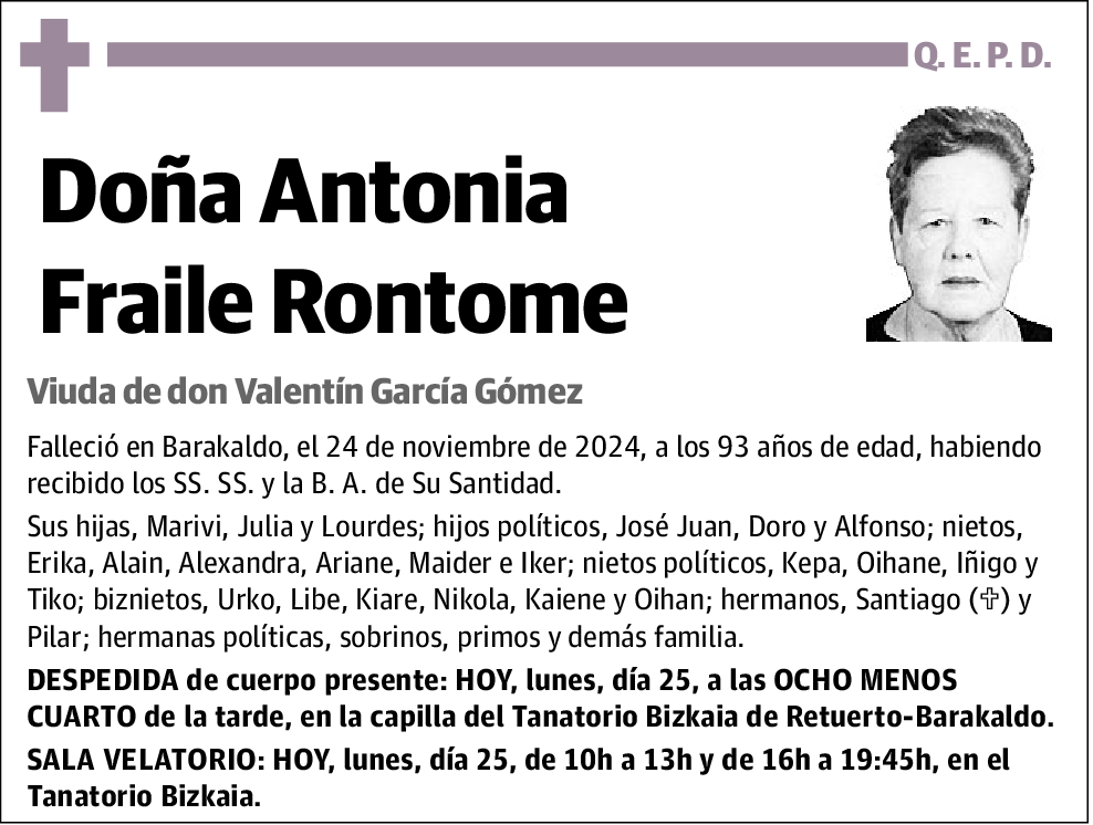 Antonia Fraile Rontome