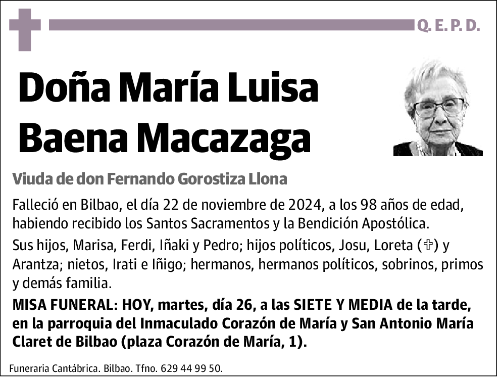 María Luisa Baena Macazaga