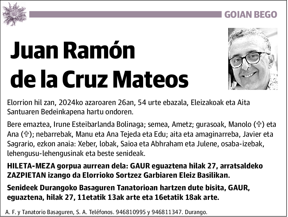 Juan Ramón de la Cruz Mateos