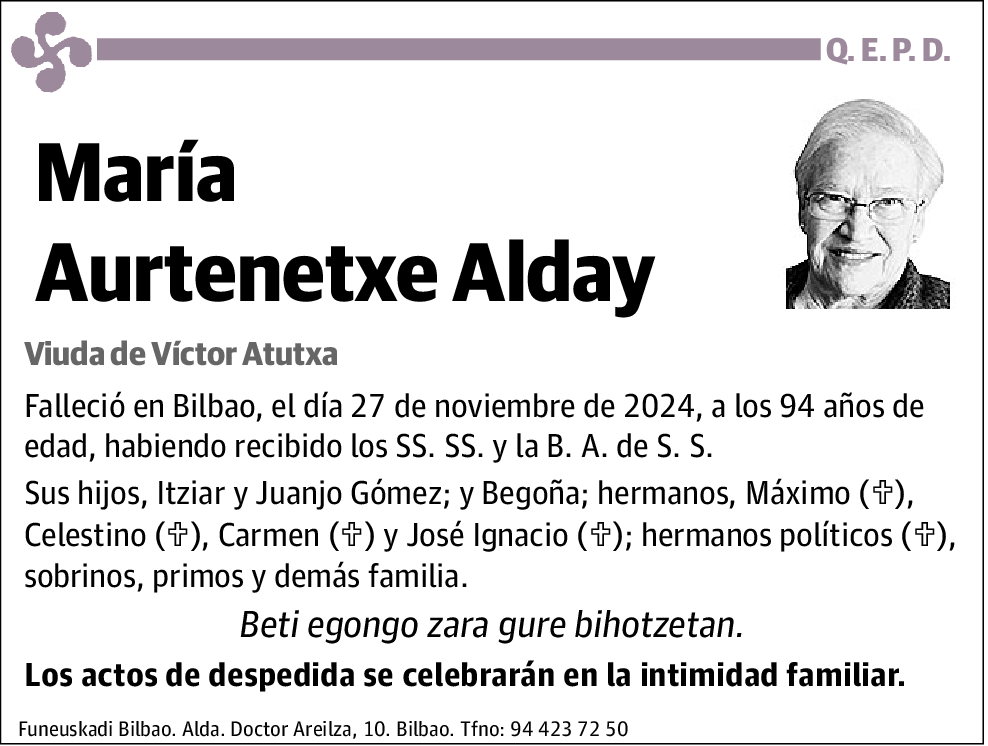 María Aurtenetxe Alday