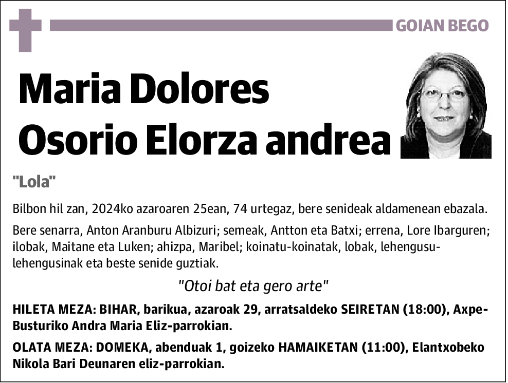 María Dolores Osorio Elorza