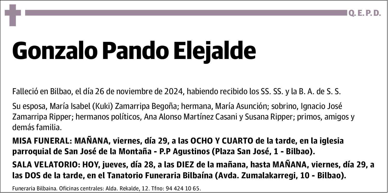 Gonzalo Pando Elejalde