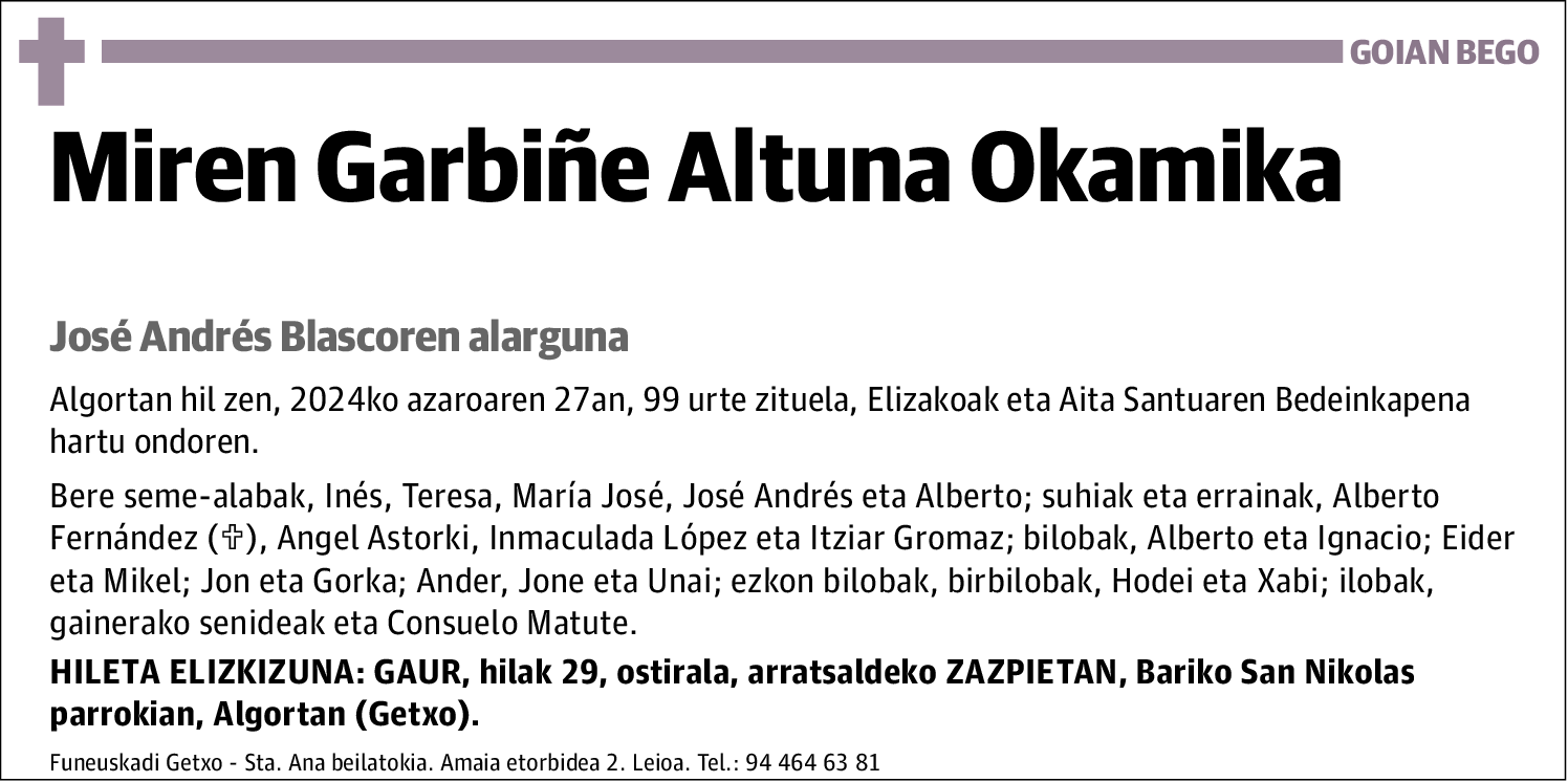 Miren Garbiñe Altuna Okamika