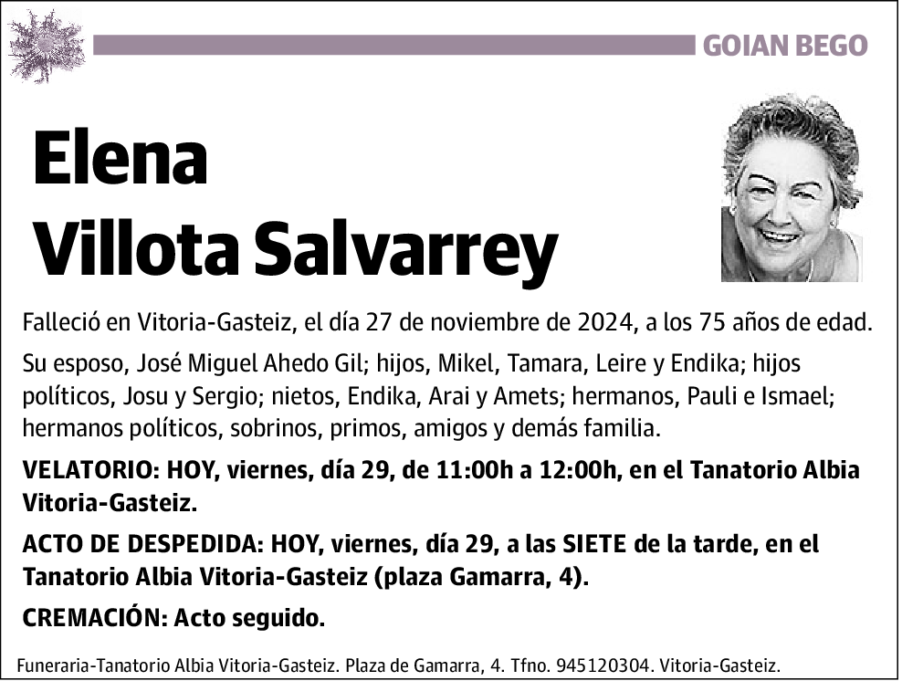 Elena Villota Salvarrey