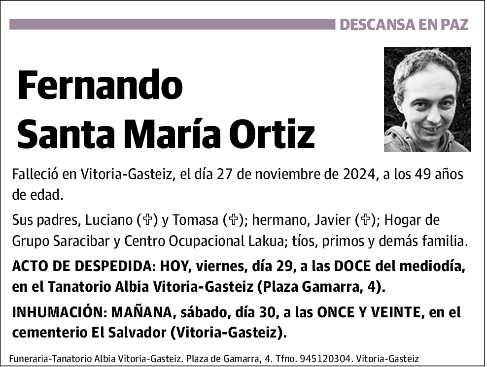 Fernando Santa María Ortiz