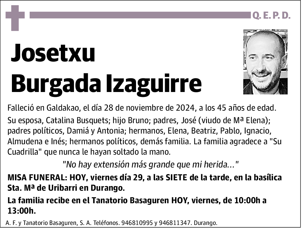 Josetxu Burgada Izaguirre