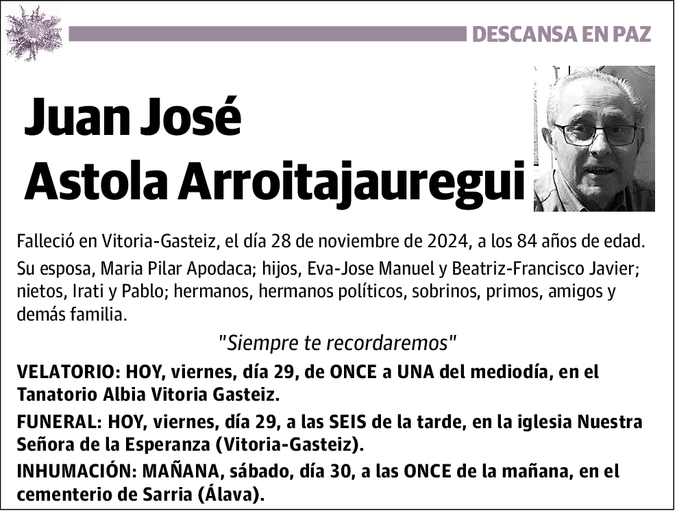 Juan José Astola Arroitajauregui