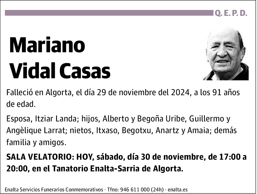 Mariano Vidal Casas