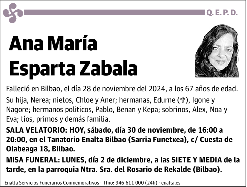 Ana María Esparta Zabala