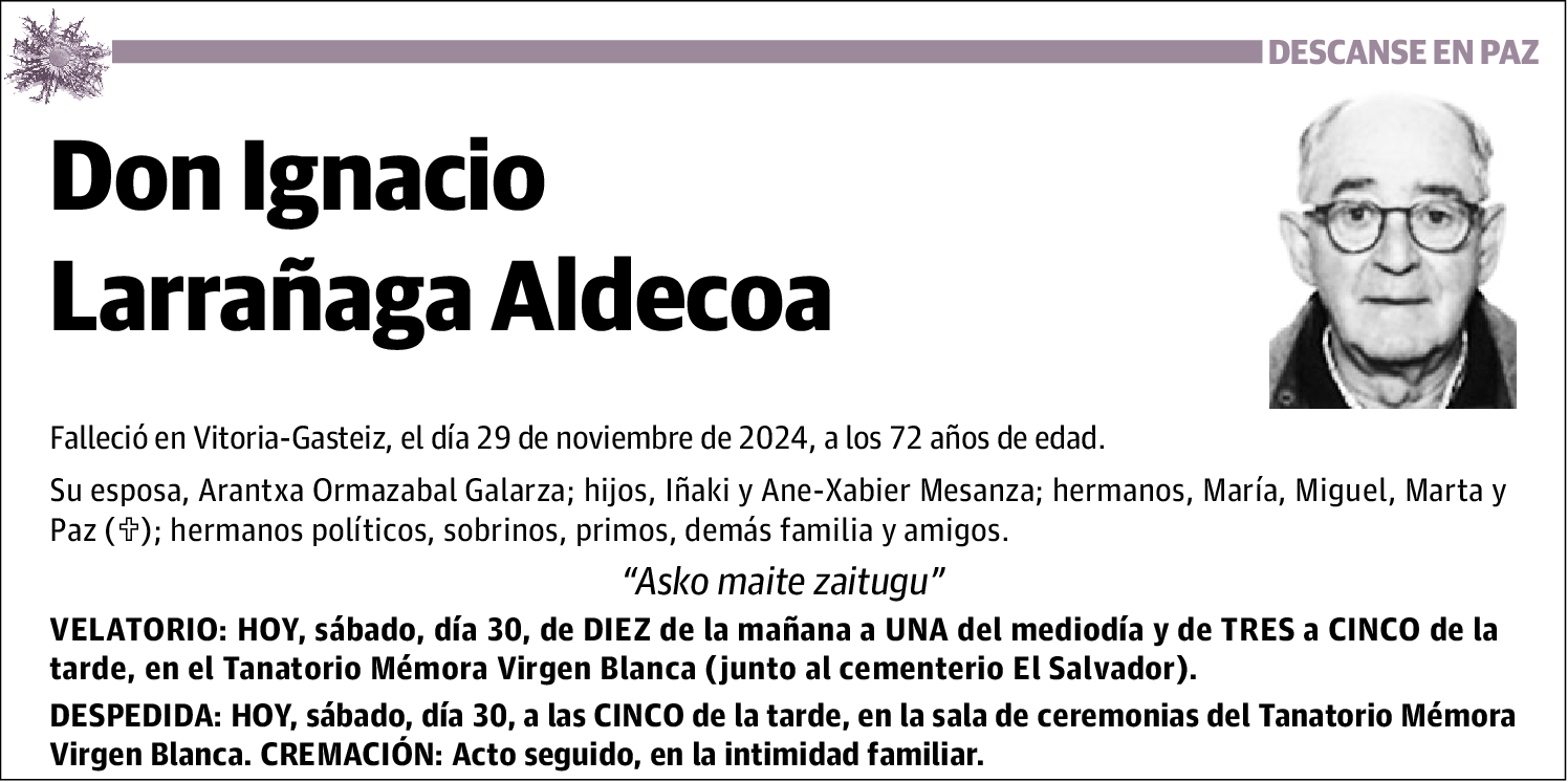 Ignacio Larrañaga Aldecoa