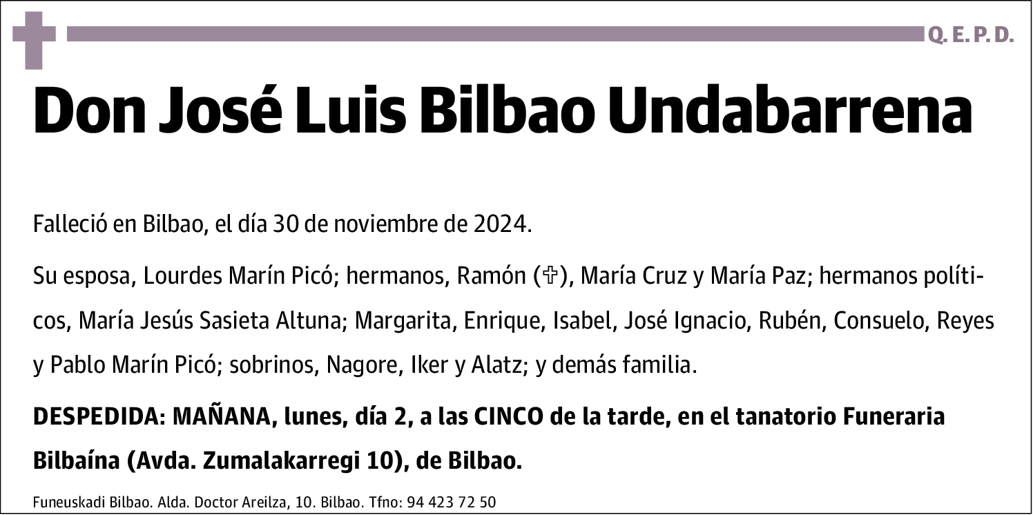 José Luis Bilbao Undabarrena