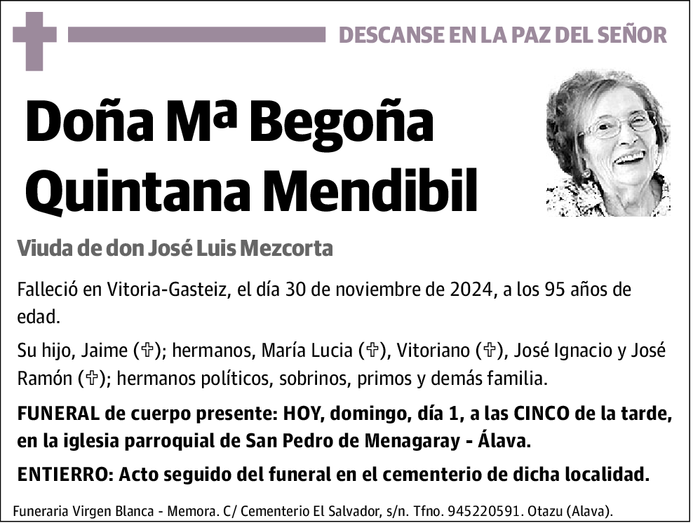María Begoña Quintana Mendivil