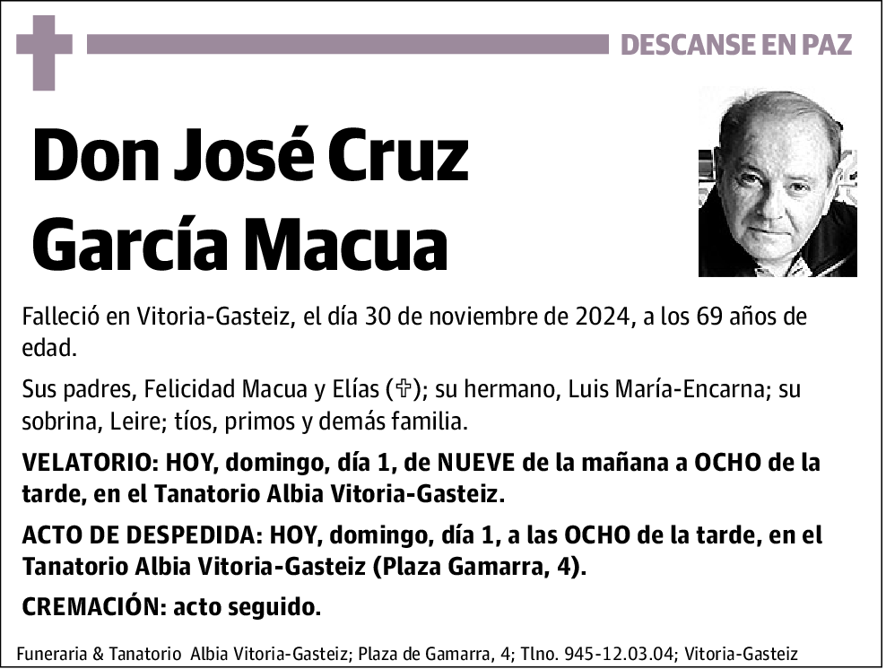 José Cruz García Macua