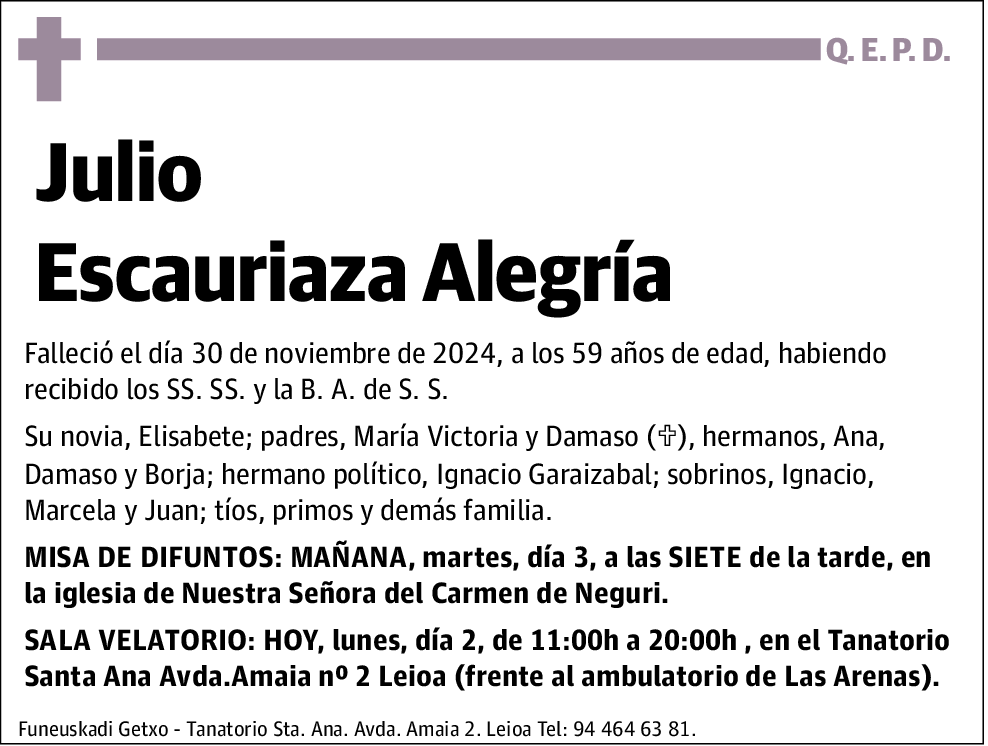 Julio Escauriaza Alegría