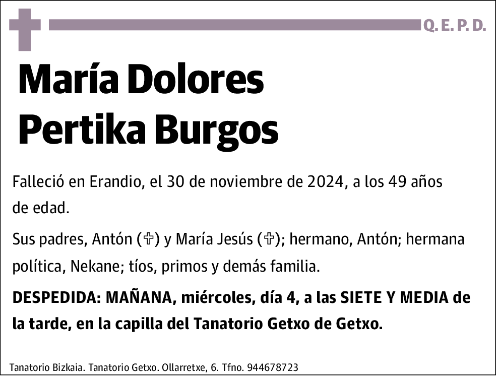 María Dolores Pertika Burgos