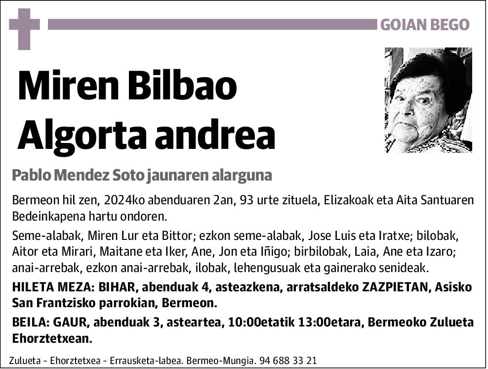 Miren Bilbao Algorta