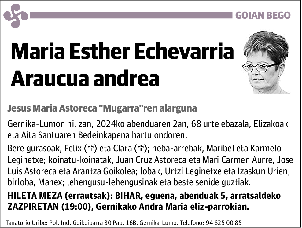 María Esther Echevarria Arauca