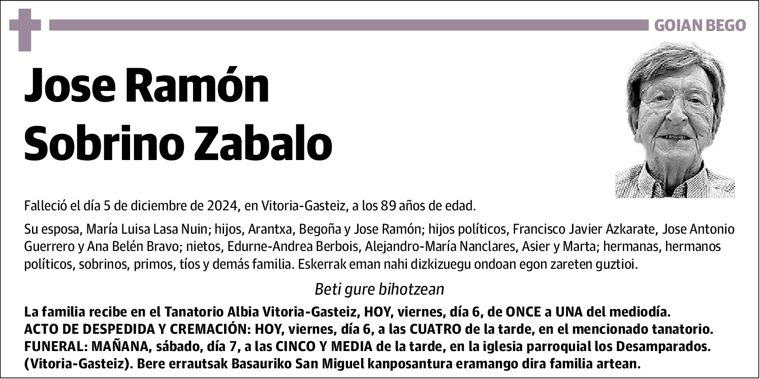 Jose Ramón Sobrino Zabalo