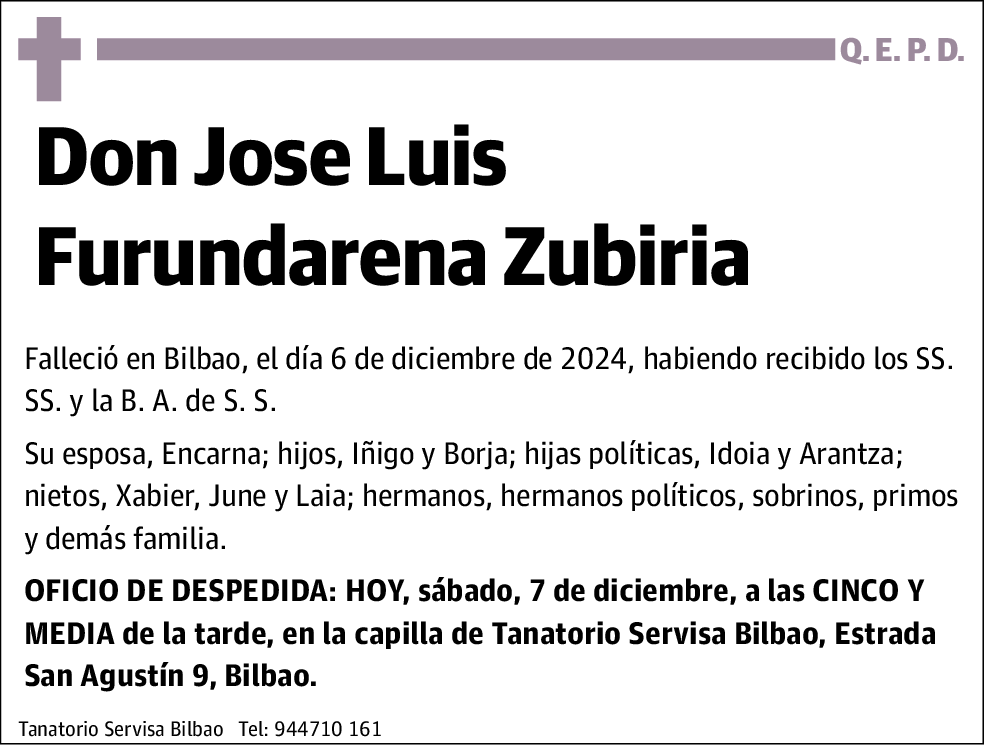 Jose Luis Furundarena Zubiria