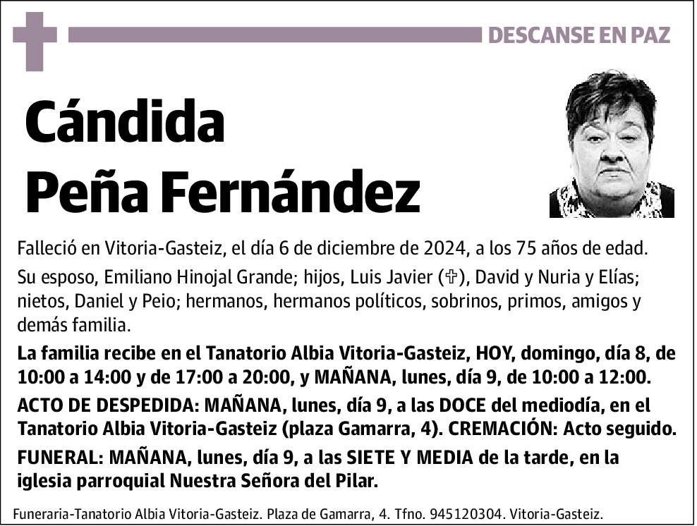 Cándida Peña Fernández