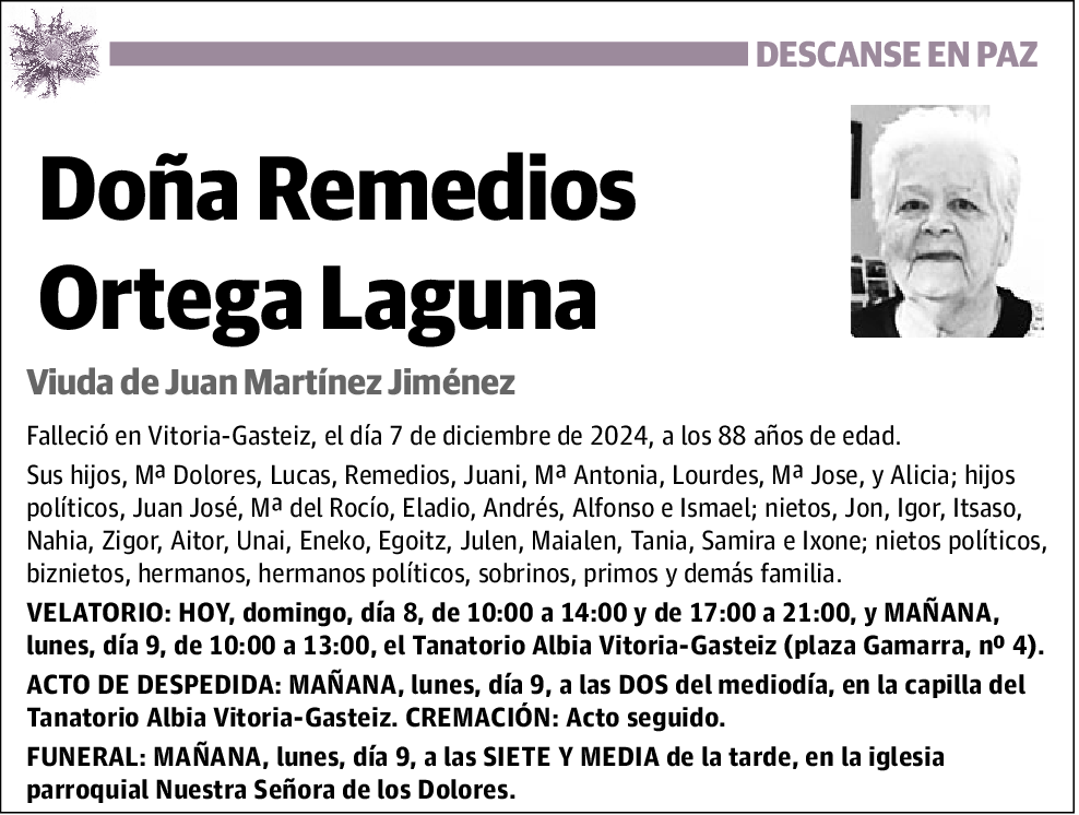 Remedios Ortega Laguna