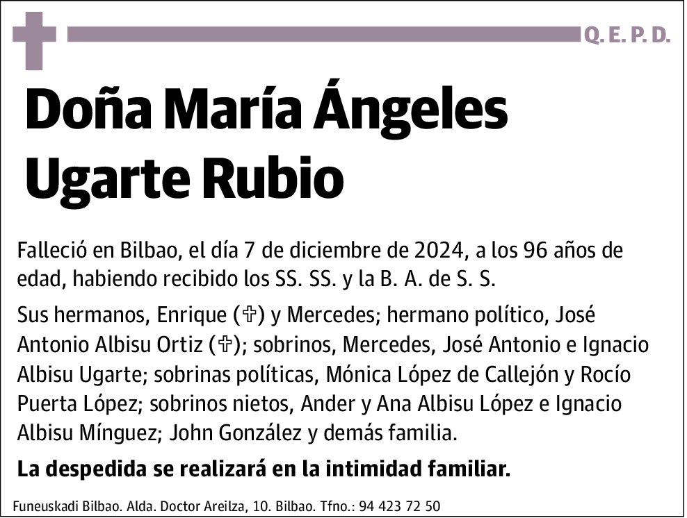 María Ángeles Ugarte Rubio