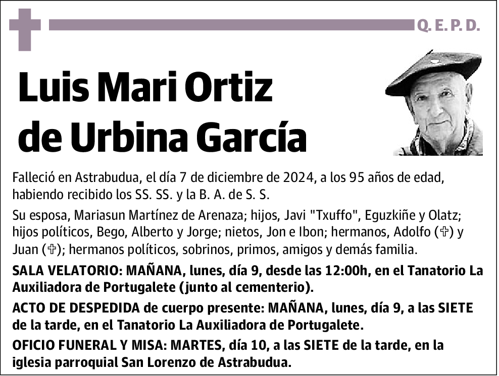 Luis Mari Ortiz de Urbina García