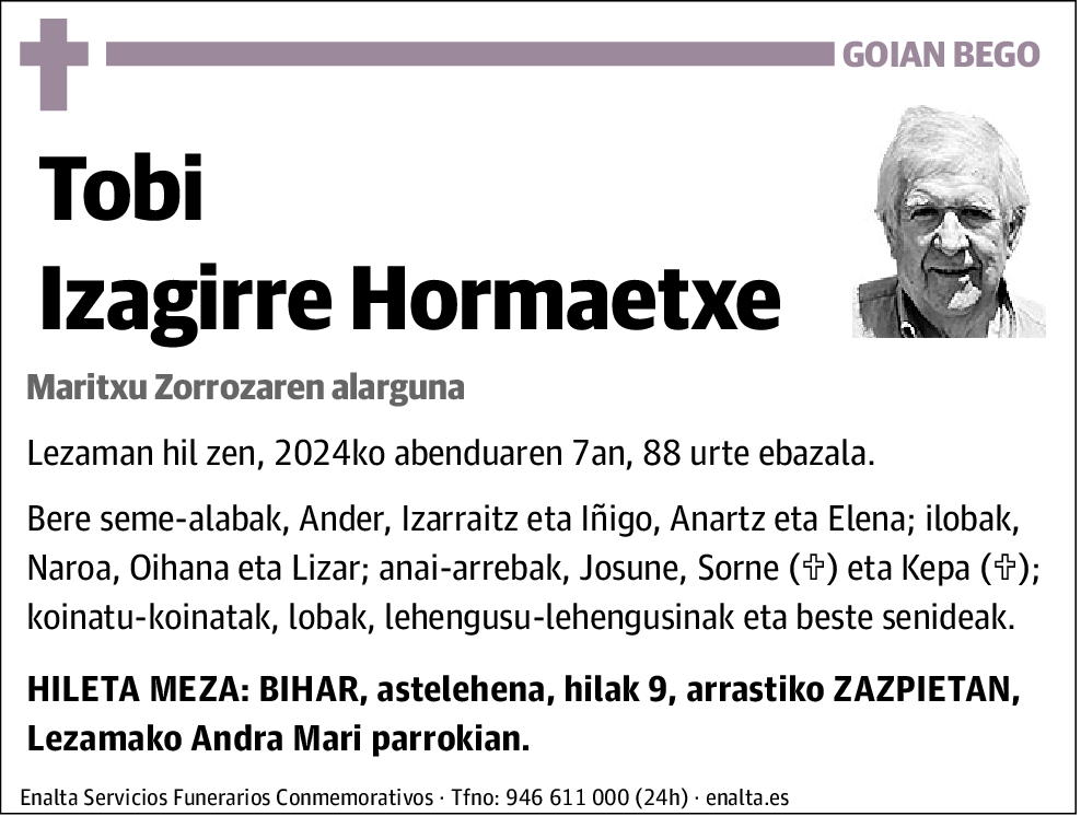 Tobi Izagirre Hormaetxe