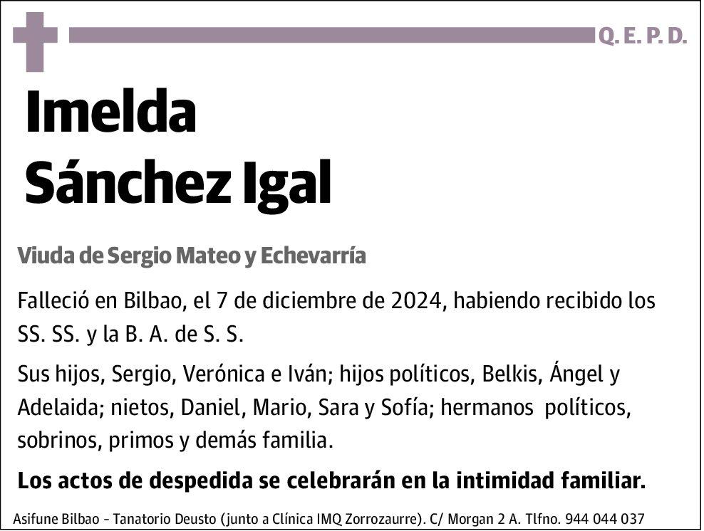 Imelda Sánchez Igal