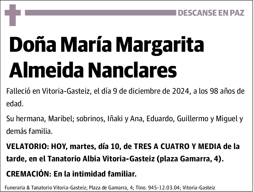 María Margarita Almeida Nanclares