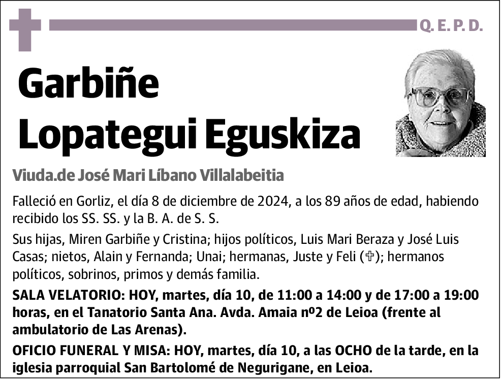 Garbiñe Lopategui Eguskiza