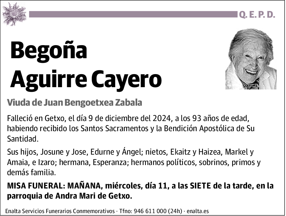 Begoña Aguirre Cayero