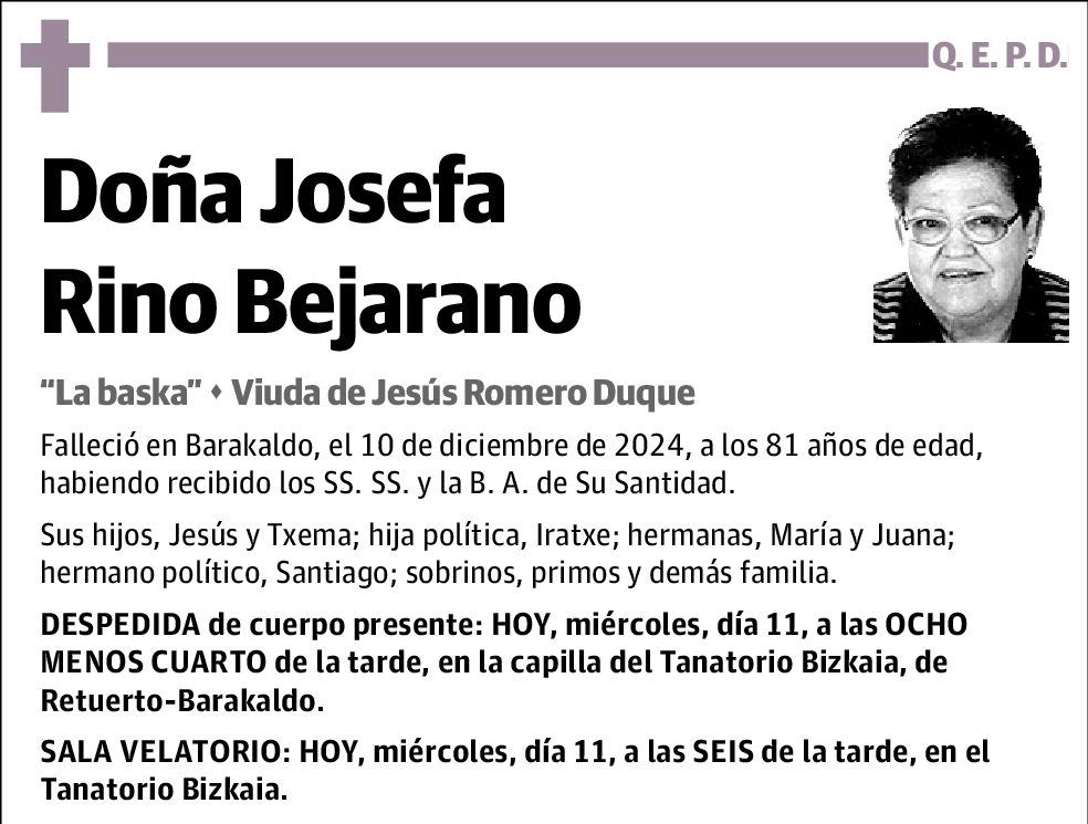 Josefa Rino Bejarano