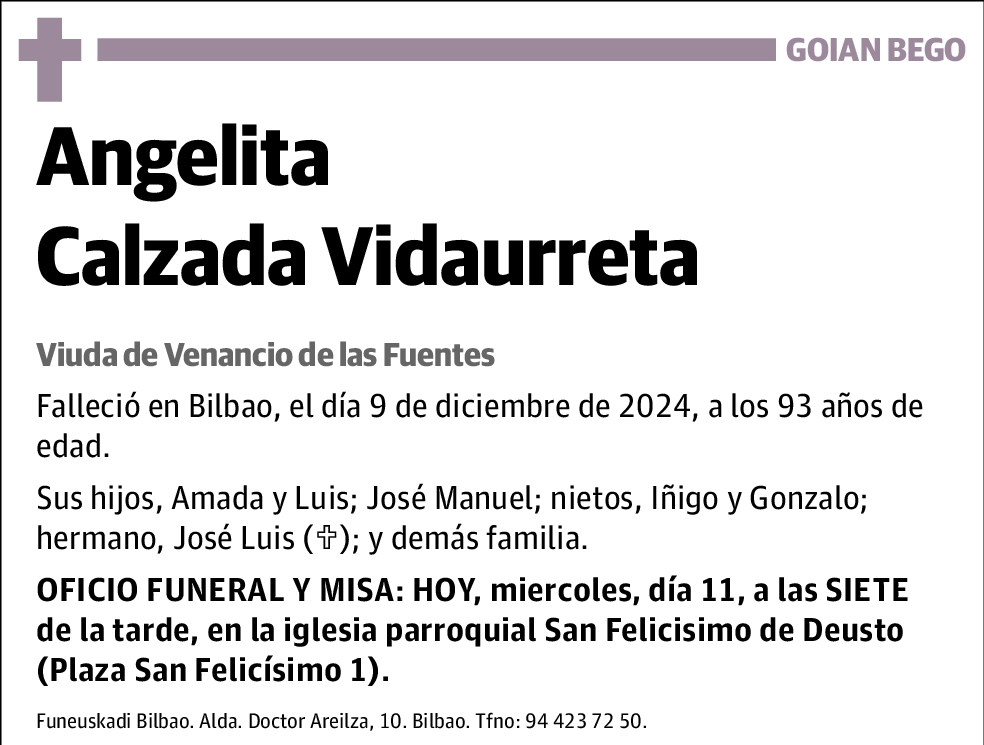 Angela Calzada Vidaurreta