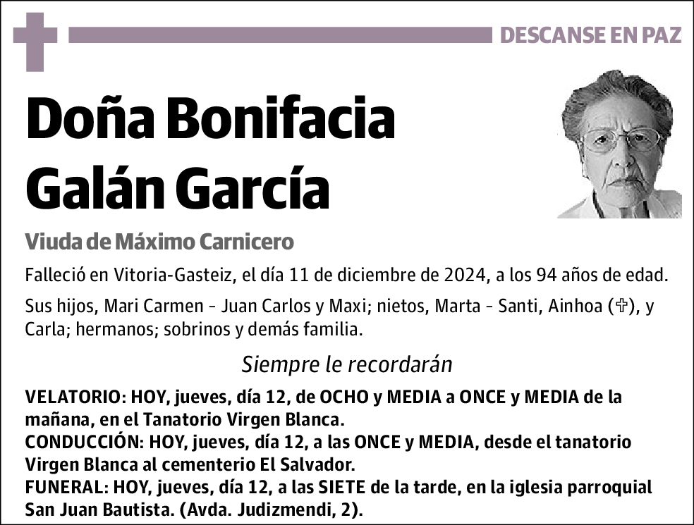 Bonifacia Galán García